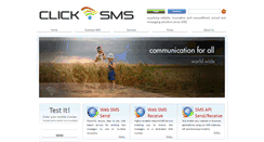 Desktop Screenshot of clicksms.co.uk
